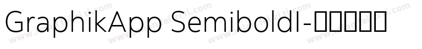 GraphikApp SemiboldI字体转换
